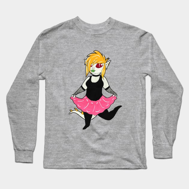 Chupacabra Cutie Long Sleeve T-Shirt by possumtees